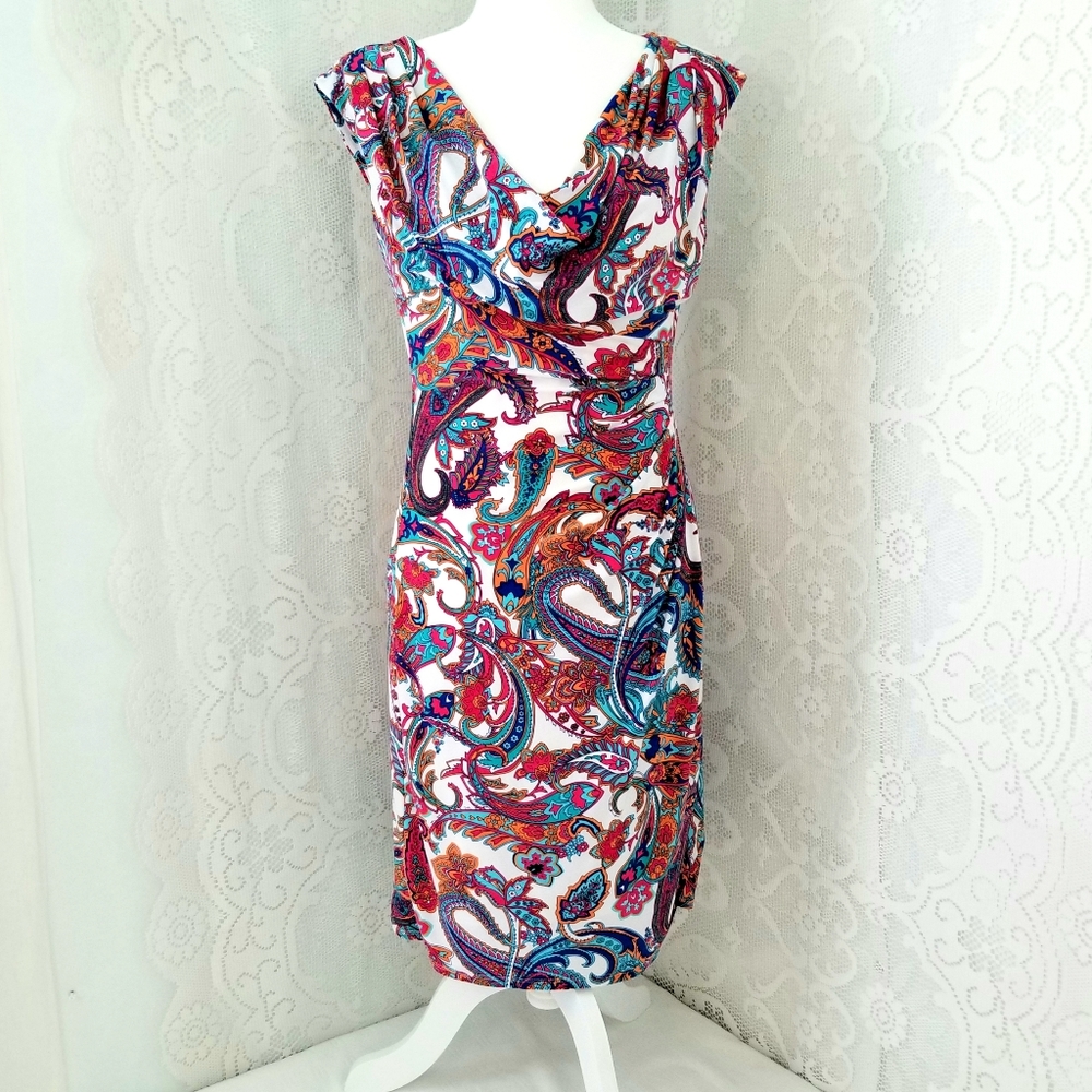 Ralph Lauren Cowl neck Dress size 10